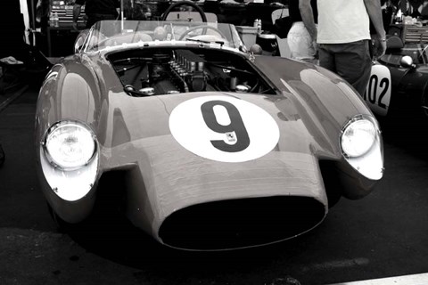 Framed Ferrari Testa Rossa in the Pits Print