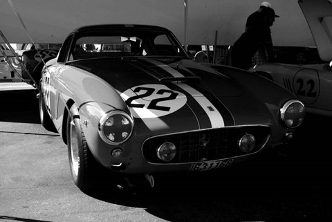 Framed Ferrari in the Pit 2 Print