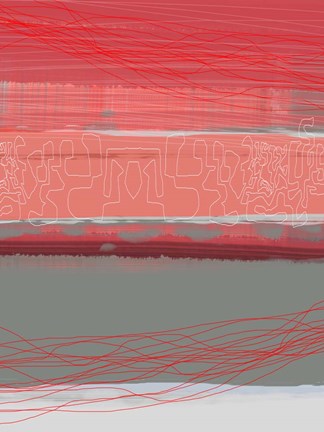 Framed Abstract  Blue View 3 Print