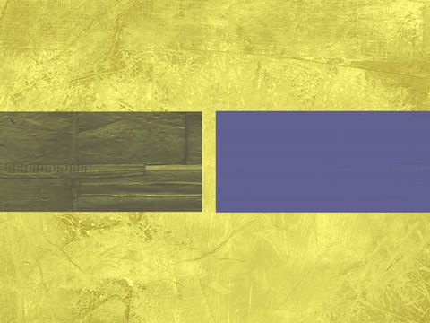 Framed Yellow Mist 3 Print