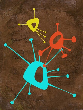 Framed Abstract Splash Theme 1 Print