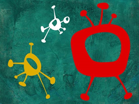 Framed Abstract Splash Theme 4 Print