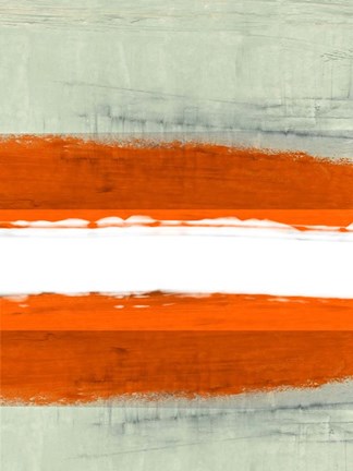 Framed Abstract Stripe Theme White Print