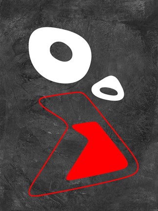 Framed Abstract Oval Shape 6 Print