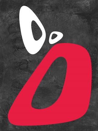 Framed Abstract Oval Shape 9 Print