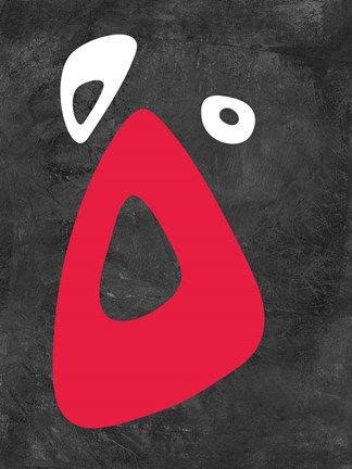 Framed Abstract Oval Shape10 Print