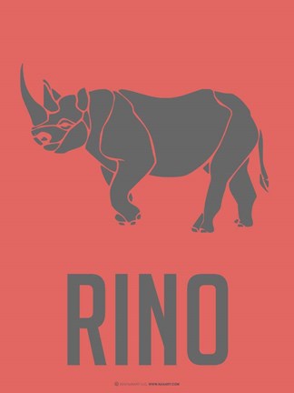 Framed Rhino Print
