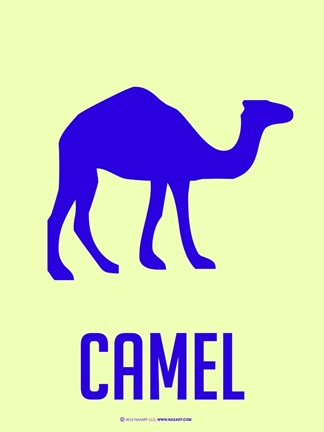 Framed Camel Blue Print