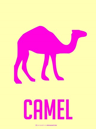 Framed Camel Pink Print