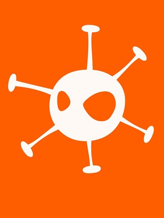 Framed Funny Shape Alien 1 Print