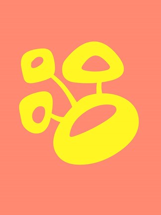 Framed Funny Shape Blum 3 Print