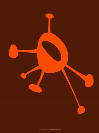 Framed Funny Shape Purk 3 Print