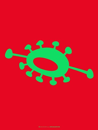 Framed Funny Shape Tat 2 Print