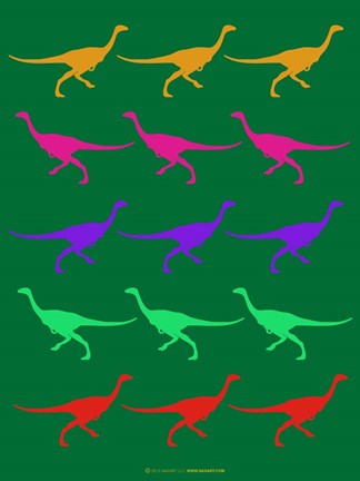 Framed Dinosaur Family 4 Print