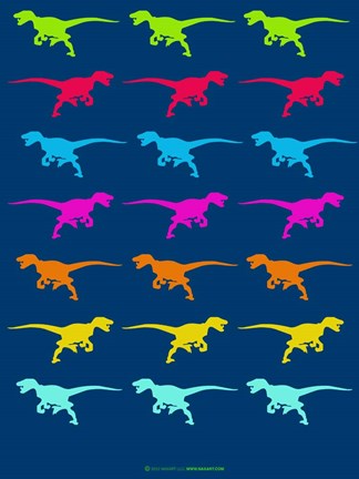 Framed Dinosaur Family 5 Print