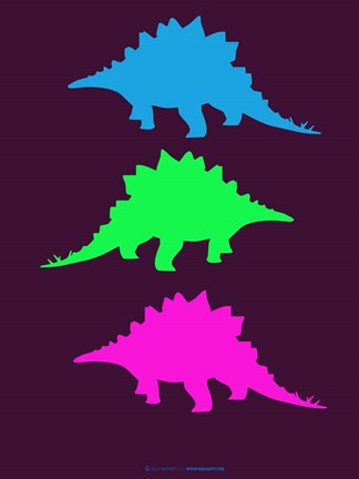Framed Dinosaur Family 9 Print