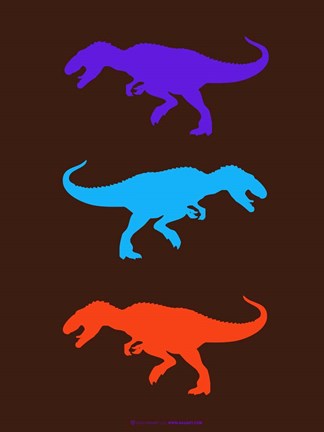 Framed Dinosaur Family 24 Print