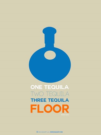 Framed Blue Tequila Print