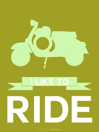 Framed I Like to Ride 3 Print