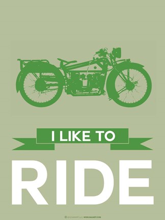 Framed I Like to Ride 8 Print