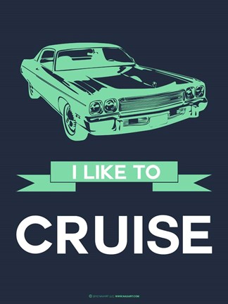 Framed I Like to Cruise 3 Print
