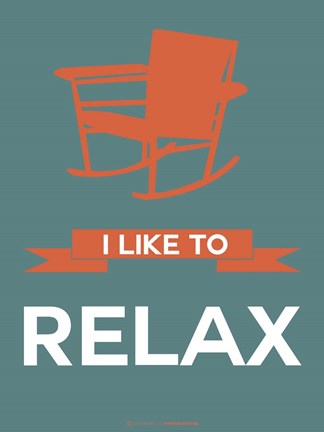 Framed I Like to Relax 2 Print