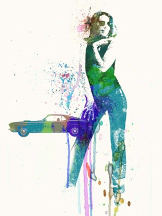 Framed Mustang Girl Print