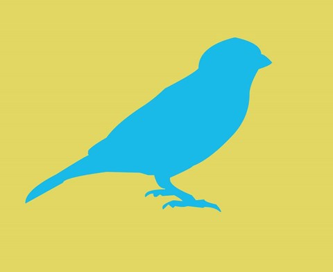 Framed Blue Bird Print