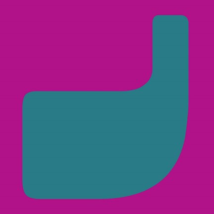 Framed Letter J Green Print