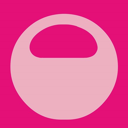 Framed Letter O Pink Print