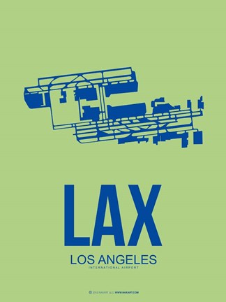 Framed LAX Los Angeles 1 Print