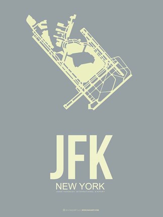 Framed JFK New York 1 Print