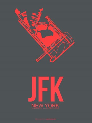 Framed JFK New York 2 Print