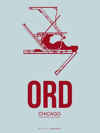 Framed ORD Chicago 3 Print