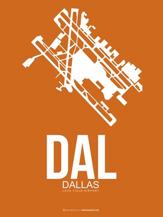 Framed DAL Dallas 2 Print