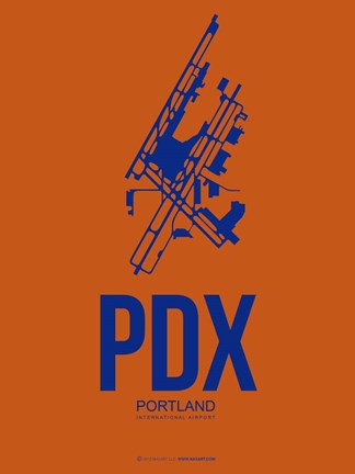 Framed PDX Portland 1 Print