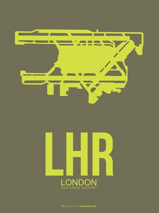 Framed LHR London 3 Print