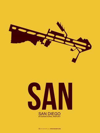 Framed SAN San Diego 1 Print