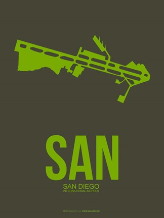 Framed SAN San Diego 2 Print