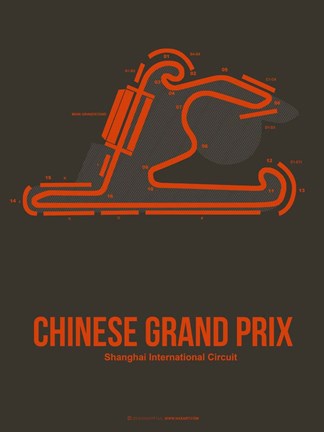 Framed Chinese Grand Prix 2 Print