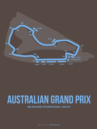 Framed Australian Grand Prix 2 Print