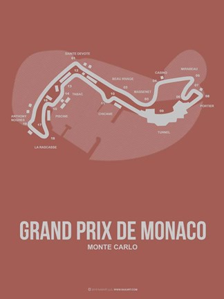 Framed Monaco Grand Prix 1 Print