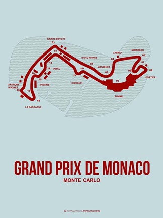 Framed Monaco Grand Prix 3 Print