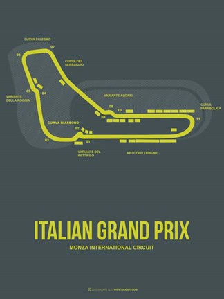 Framed Italian Grand Prix 2 Print