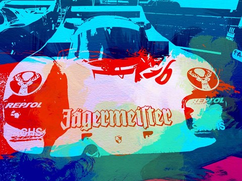 Framed Porsche 956 Jagermeister Print