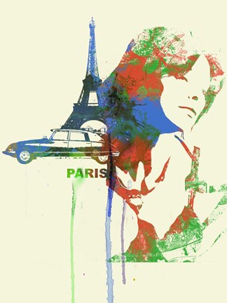 Framed Paris Romance Print