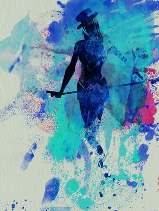 Framed Dancing in the rain Print