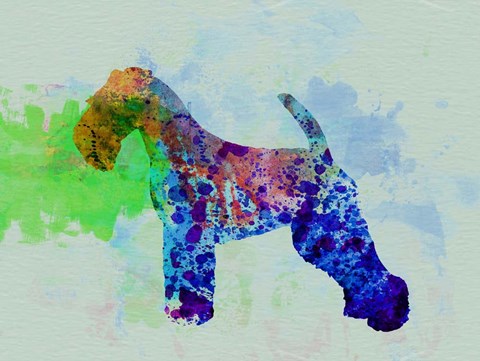 Framed Welsh Terrier Watercolor Print