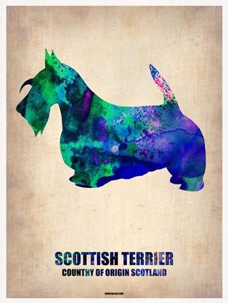 Framed Scottish Terrier 2 Print