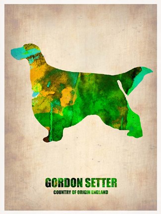 Framed Gordon Setter 2 Print